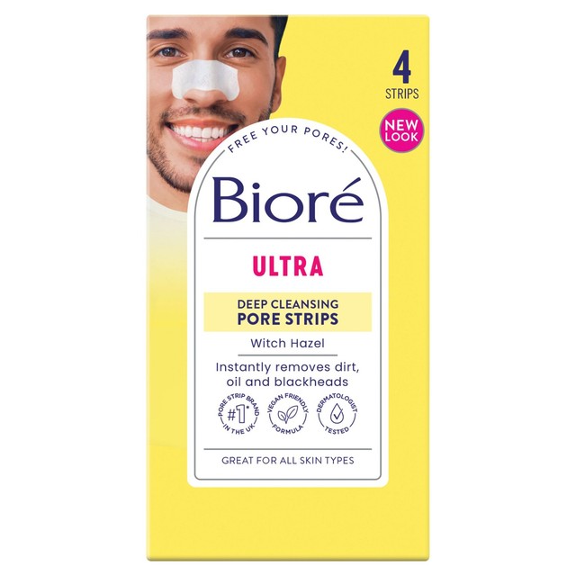 Biore Witch Hazel Pore Strips 4-pack - British product