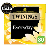 Twinings Everyday black tea bags 80 count (British brand)