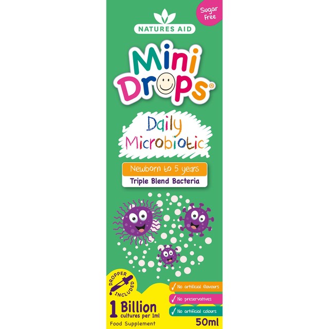 Natures Aid probiotic drops 50ml, imported from the UK