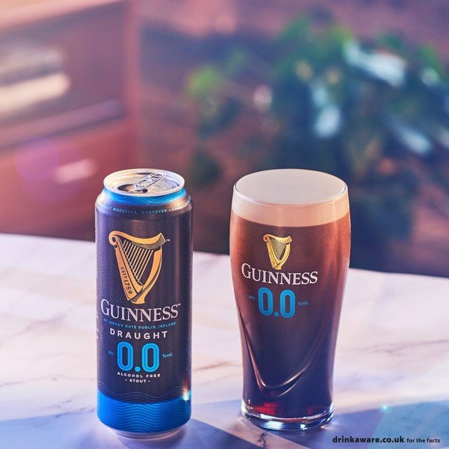 Guinness 0.0% alcohol free draught stout 10 x 440ml, UK version