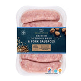 M&S outdoor-bred gluten-free pork sausages 400g, imported from the UK
