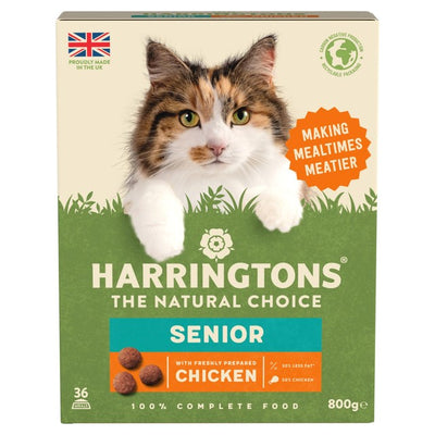 Harringtons Senior Complete Chicken Cat Food Dry Food 800g