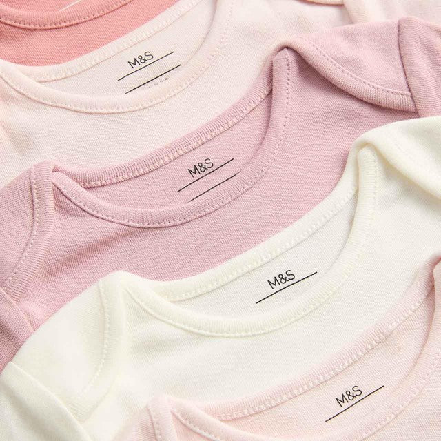 M&S pink baby sleepsuit newborn, imported from the UK