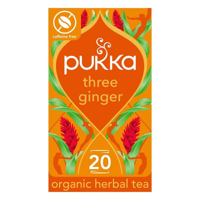 Pukka Organic Three Ginger Herbal Tea Bags x20