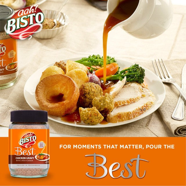 Bisto Best chicken gravy granules 390g jar - British product