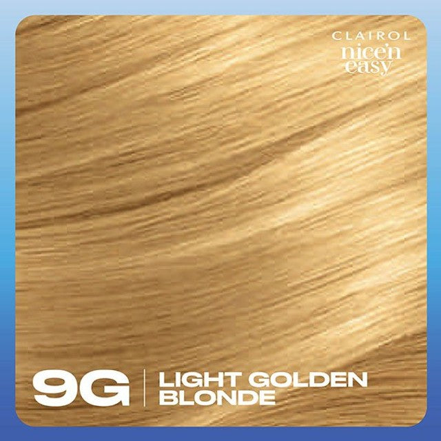 Nice N' Easy light golden blonde hair dye 9G, imported from the UK