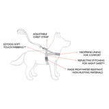 EzyDog black dog harness small - British product
