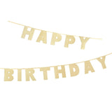 Talking Tables Gold Happy Birthday Garland Party Decoration 3m