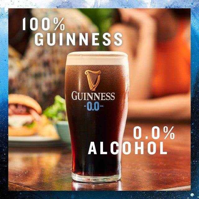 Guinness Draught 0.0% Alcohol Free Stout 4x440ml, UK version
