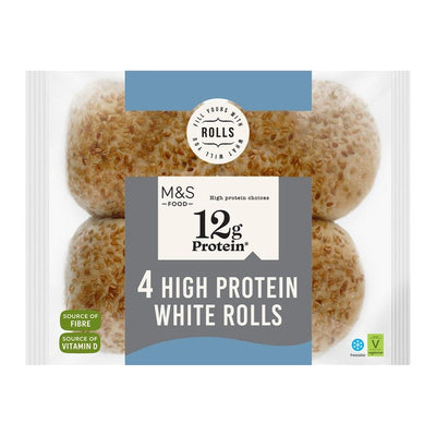 M&S High Protein White Rolls 5 per pack