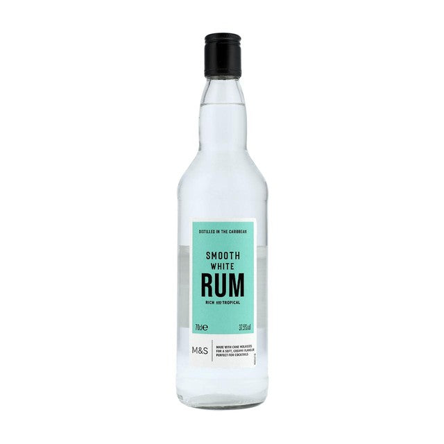 M&S White Rum smooth white variety 70cl, imported from the UK