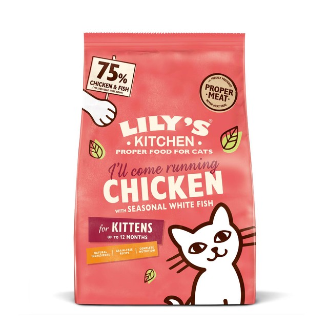 Lily's Kitchen dry kitten food chicken and white fish 800g, UK version
