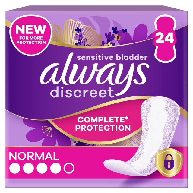 Always Incontinence Liners Normal 24 Pack - British product