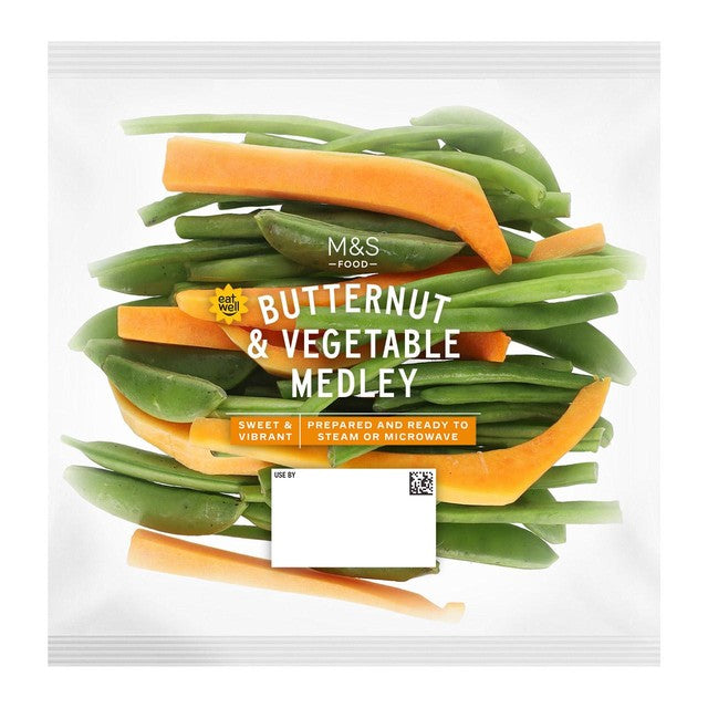 M&S butternut squash, tenderstem broccoli and mangetout vegetable mix 200g, imported from the UK