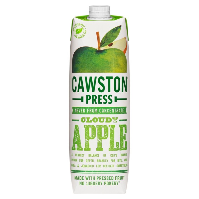 Cawston Press cloudy apple juice 1L - British product
