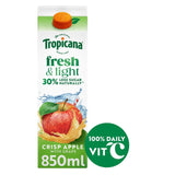 Tropicana Fresh & Light Crisp Apple Juice Drink 850ml