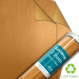 Deva Designs Gold Craft Gift Wrap Sheets Wrapping Paper