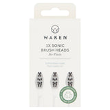 Waken sonic toothbrush replacement heads white 3 per pack (British brand)