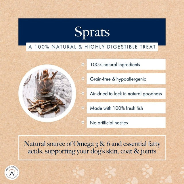 Hollings Sprats dog treats 500g, UK version