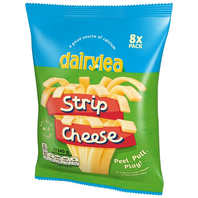 Dairylea strip cheese 8 pack - British product