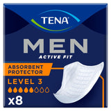 TENA Men Incontinence Absorbent Protector Level 3 Pack of 8 (British brand)