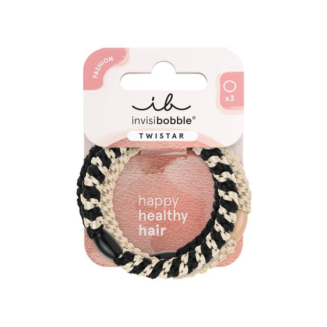 Invisibobble TWISTAR Classic Braids hair ties 3pcs, UK version