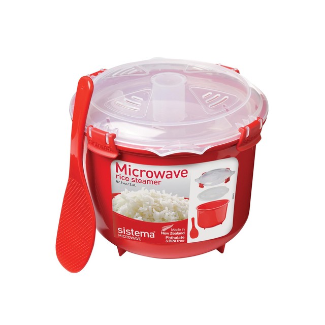 Sistema Red Microwave Rice Steamer 2.6L (British brand)