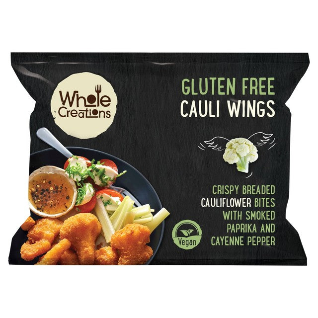 Wholecreations gluten free cauliflower wings 300g (British brand)
