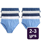 M&S blue nautical briefs for toddlers aged 2-3 years, imported from the UK