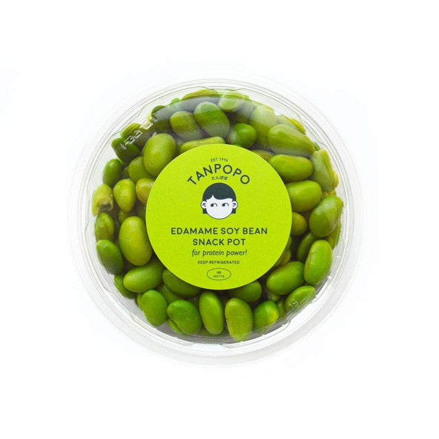 Tanpopo peeled edamame soy beans snack pot 85g (British brand)