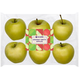 Ocado Granny Smith Apples 6 pack, imported from the UK