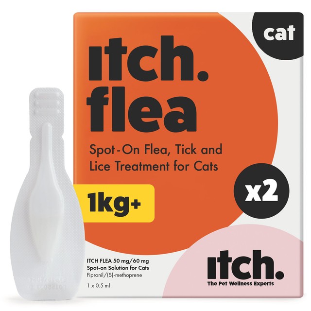 Itch Flea Treatment for Cats 2 pack, UK version