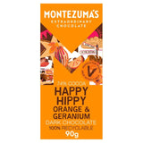 Montezuma's Happy Hippy Orange & Geranium Organic Dark Chocolate Bar 90g