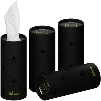 Tishoo Hyaluronsyre-infunderte 4-lags Ultra Myke Tørkepapir Belgravia Design Luksustørkepapir 4-pakning