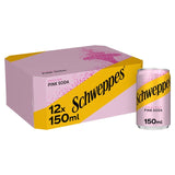 Schweppes Pink Soda soft drink 12 x 150ml (British brand)