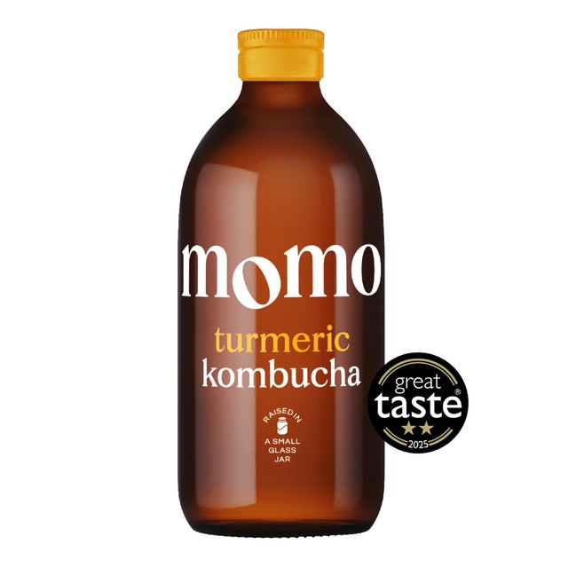 MOMO Kombucha organic turmeric kombucha 330ml, imported from the UK