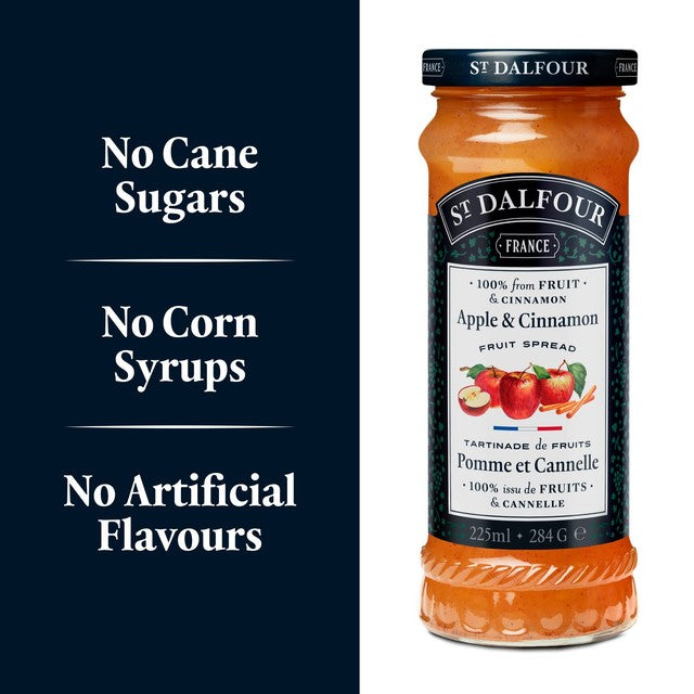St Dalfour apple & cinnamon fruit spread 284g (British brand)
