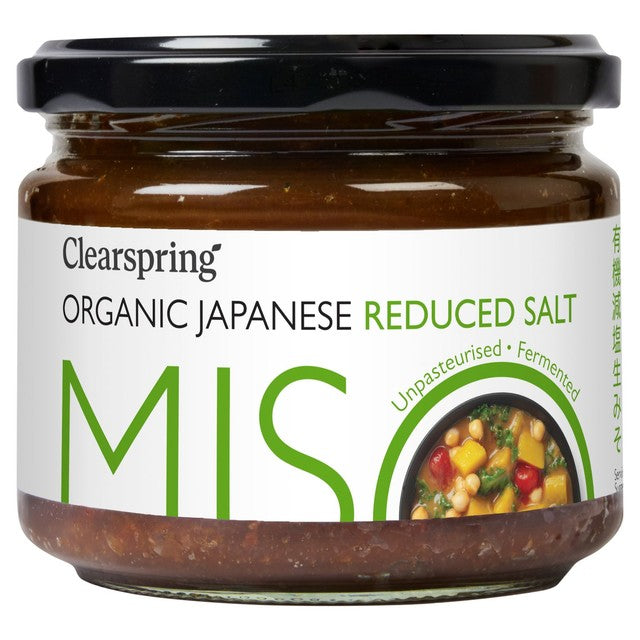 Clearspring organic reduced salt miso paste 270g - British product