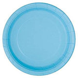 Unique Party Powder Blue Recyclable Paper Party Plates 23cm