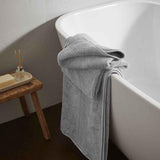M&S Egyptian cotton hand towel in silver grey, imported from the UK