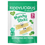Kiddylicious Apple & Broccoli Munchy Sticks baby snacks 4 x 4g, UK version
