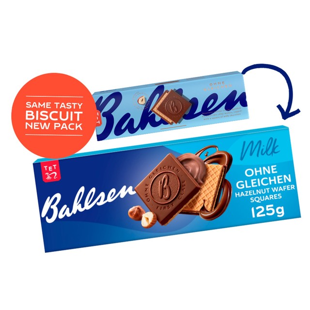 Bahlsen milk chocolate hazelnut cream wafer biscuits 125g - British product