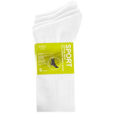 M&S Mens Cool & Fresh Sports Socks 5-Pack, Size 6-8.5, White