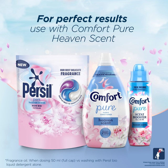 Persil Pure Heaven Scent Non Bio Laundry Capsules 54 Washes, imported from the UK
