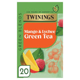 Twinings mango and lychee green tea 20 teabags (British brand)