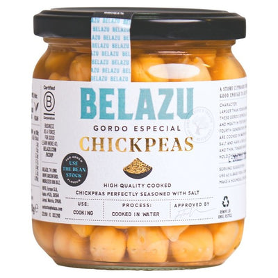 Belazu Chickpeas Cooked in Brine Jarred Chickpeas 370g