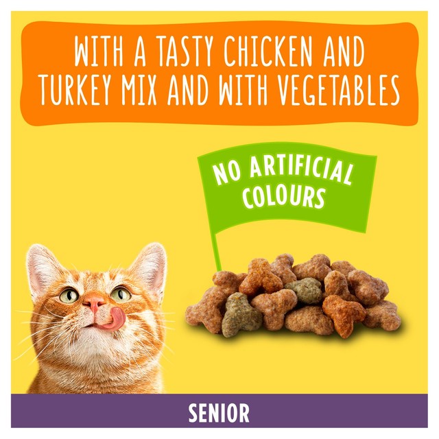 Go-Cat senior chicken and turkey dry cat food 750g, UK version