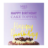 M&S Happy Birthday Cake Topper Party Decoration
