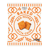 M&S red pepper pitta chips 150g, imported from the UK