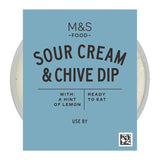 M&S sour cream and chive dip 230g, imported from the UK